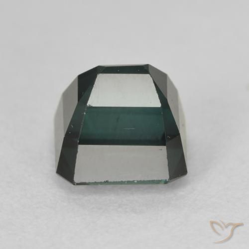 Turmalina Verde azulado Natural 1.43ct, Corte Octógono / Esmeralda, VS
