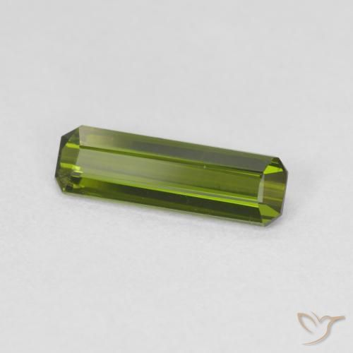 Turmalina Verde floresta Natural 1.04ct, Corte Octógono / Esmeralda, VS