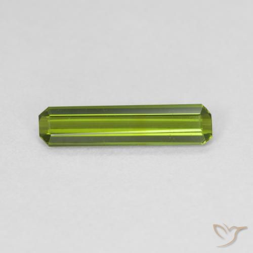 0.86ct Natural Verde médio Turmalina, Corte Esmeralda, VVS-VS