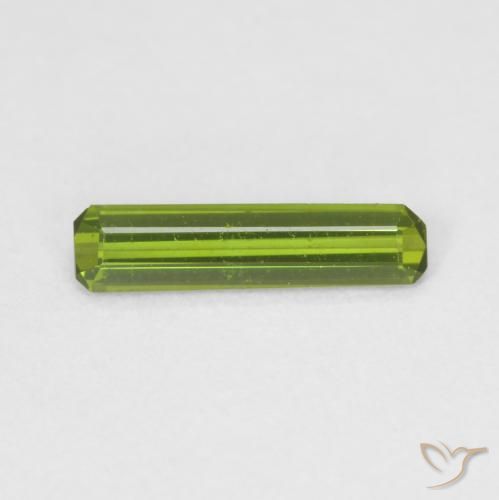 0.50ct Natural Verde médio Turmalina, Corte Esmeralda, VVS