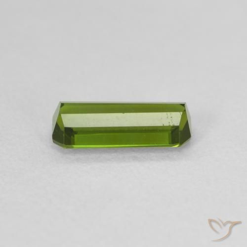 Turmalina verde escuro Natural 0.86ct, Corte Octógono / Esmeralda, VVS