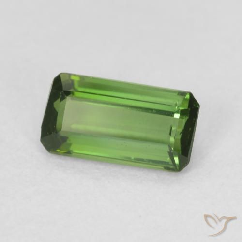 Turmalina Verde médio Natural 0.66ct, Corte Octógono / Esmeralda, VS