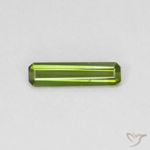 0.69ct Natural Verde floresta Turmalina, Corte Esmeralda, VVS-VS