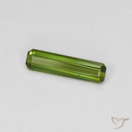 Turmalina Verde floresta Natural 0.69ct, Corte Octógono / Esmeralda, VVS-VS