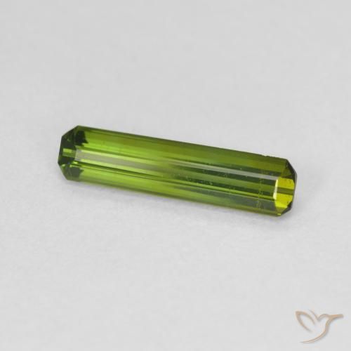 Turmalina verde escuro Natural 0.86ct, Corte Octógono / Esmeralda, VVS-VS