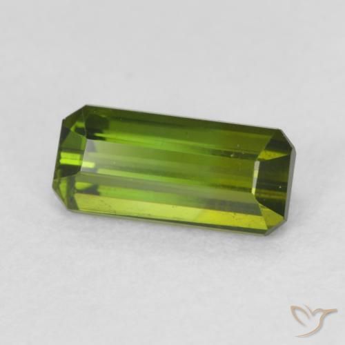 Turmalina Verde médio Natural 0.78ct, Corte Octógono / Esmeralda, VVS-VS