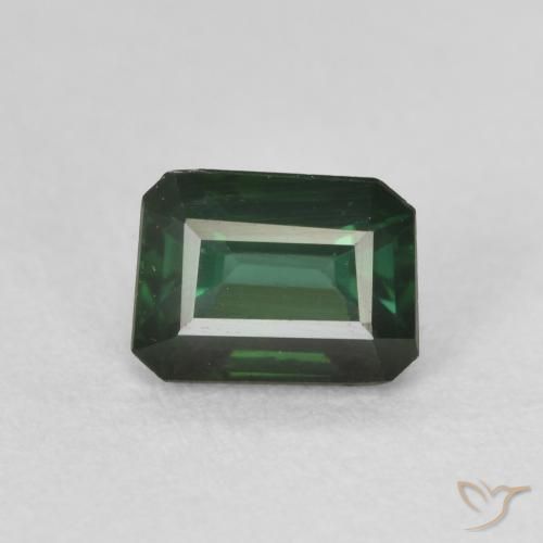 0.95ct Natural Verde Floresta Legal Turmalina, Corte Esmeralda, VVS-VS