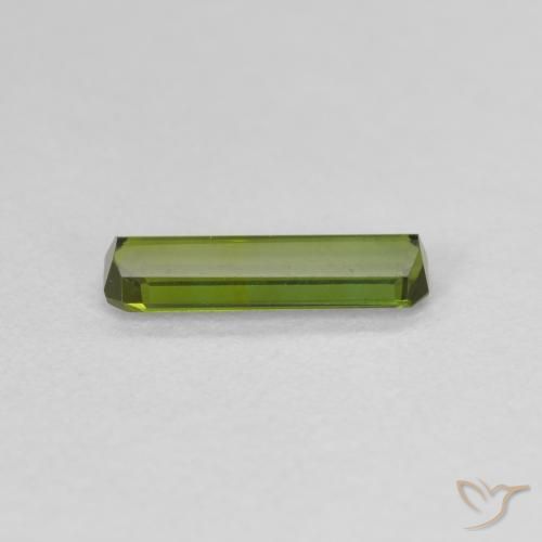 Turmalina Verde amarelado Natural 0.67ct, Corte Octógono / Esmeralda, VVS