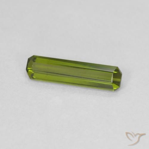 Turmalina verde escuro Natural 0.66ct, Corte Octógono / Esmeralda, VVS