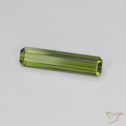 Turmalina Verde médio Natural 0.81ct, Corte Octógono / Esmeralda, VVS