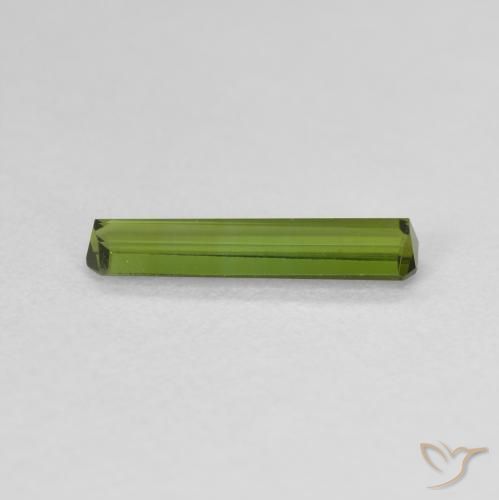 Turmalina Verde médio Natural 0.81ct, Corte Octógono / Esmeralda, VVS