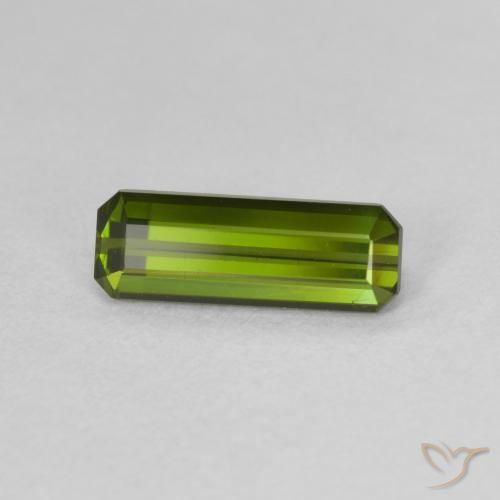 Turmalina Verde médio Natural 1.11ct, Corte Octógono / Esmeralda, VVS