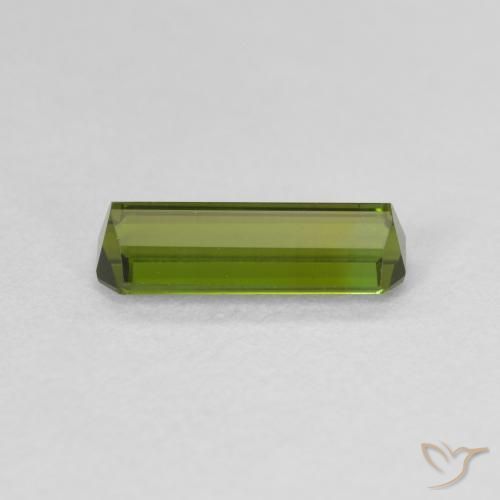 Turmalina Verde médio Natural 1.11ct, Corte Octógono / Esmeralda, VVS