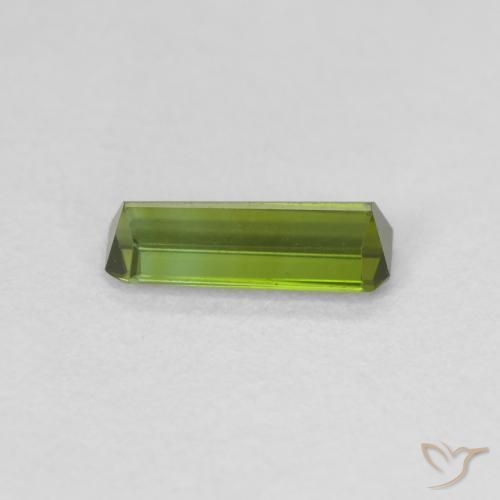 Turmalina verde escuro Natural 0.62ct, Corte Octógono / Esmeralda, VVS