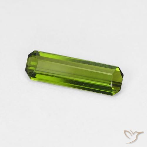 Turmalina Verde médio Natural 0.78ct, Corte Octógono / Esmeralda, VVS