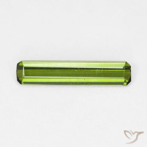 0.94ct Natural verde escuro Turmalina, Corte Esmeralda, VVS