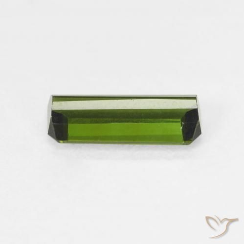Turmalina Verde médio Natural 1.08ct, Corte Octógono / Esmeralda, VVS