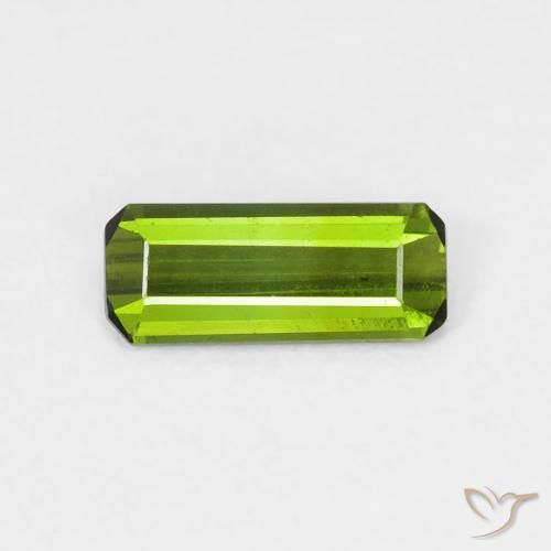 0.54ct Natural Verde médio Turmalina, Corte Esmeralda, VVS