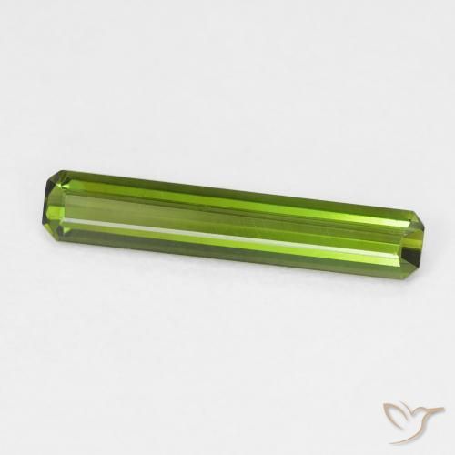 Turmalina verde escuro Natural 1.08ct, Corte Octógono / Esmeralda, VVS