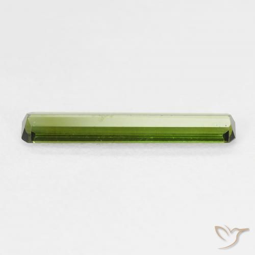 Turmalina verde escuro Natural 1.08ct, Corte Octógono / Esmeralda, VVS
