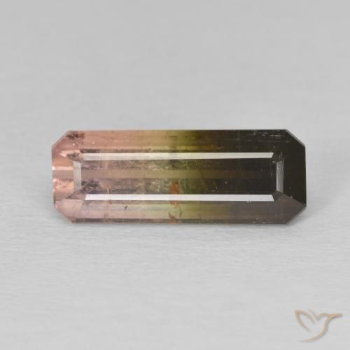 Turmalina solta com corte octógono de 3,78 ct, 15,1 x 5,7 mm de Moçambique, Photo A