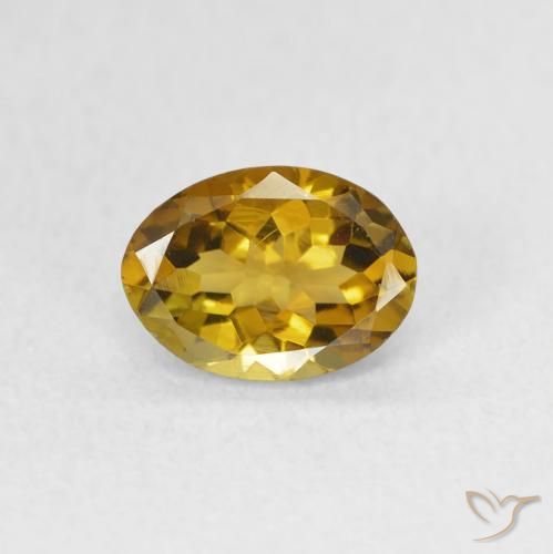 0.96ct Natural Castanho Dourado Esverdeado Turmalina, oval, VS