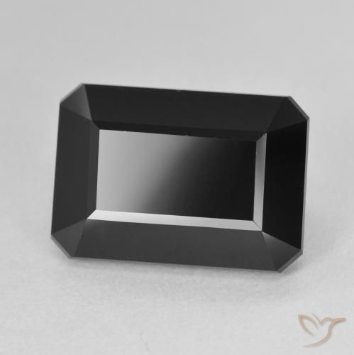 Turmalina Schorl Natural 9.07ct, Corte Octógono / Esmeralda, Opaco