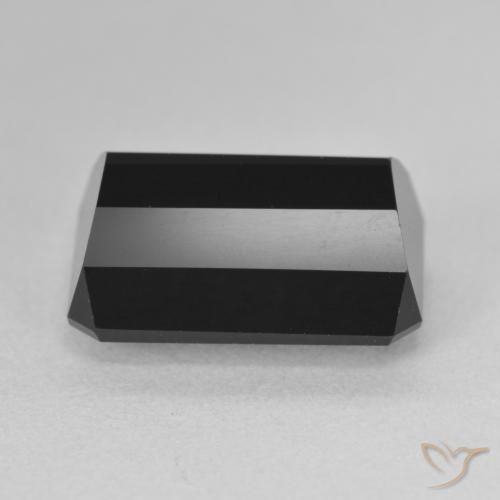 Turmalina Schorl Natural 9.07ct, Corte Octógono / Esmeralda, Opaco
