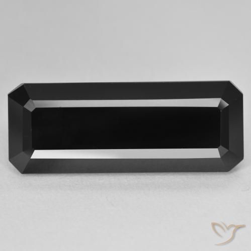 18.12ct Natural Schorl Turmalina, Corte Esmeralda, Opaco