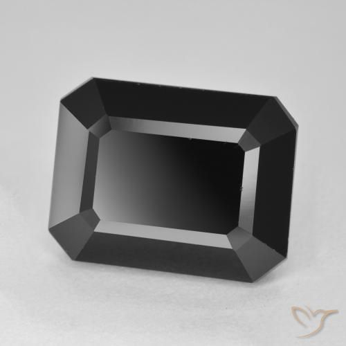 Turmalina Schorl Natural 12.78ct, Corte Octógono / Esmeralda, Opaco