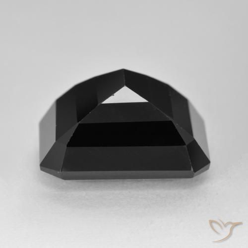 Turmalina Schorl Natural 12.78ct, Corte Octógono / Esmeralda, Opaco