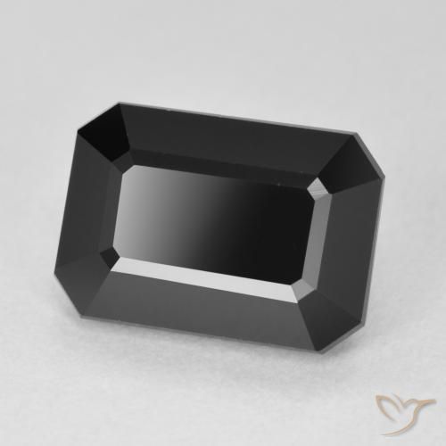 Turmalina Schorl Natural 6.09ct, Corte Octógono / Esmeralda, Opaco