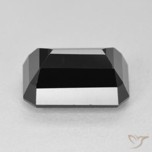 Turmalina Schorl Natural 6.09ct, Corte Octógono / Esmeralda, Opaco
