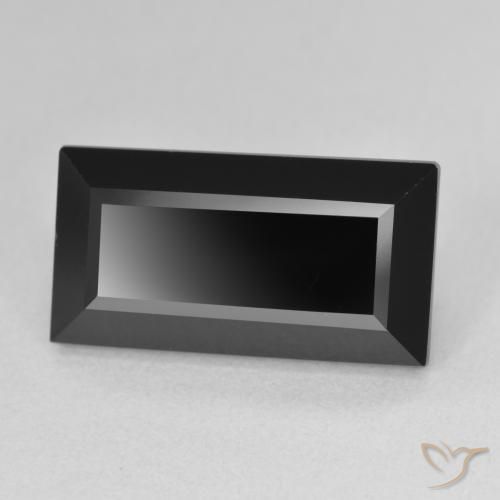 Turmalina Schorl Natural 9.33ct, baguete, Opaco