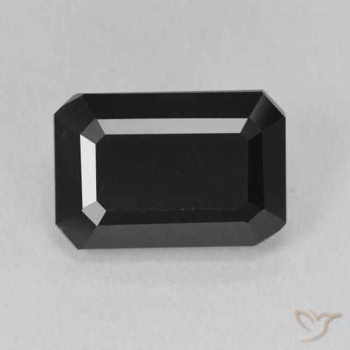 6.04ct Natural Schorl Turmalina, Corte Esmeralda, Opaco