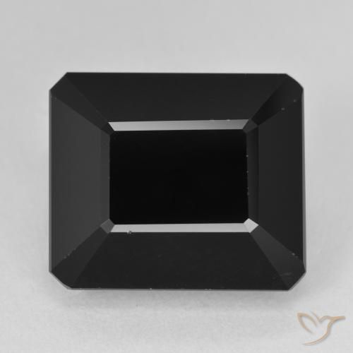 16.64ct Natural Schorl Turmalina, Corte Esmeralda, Opaco