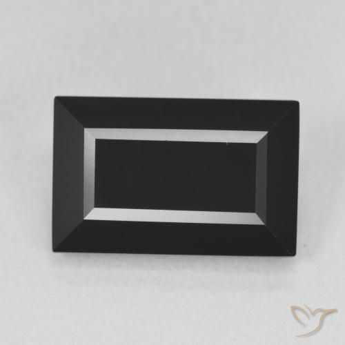 7.82ct Natural Schorl Turmalina, baguete, Opaco