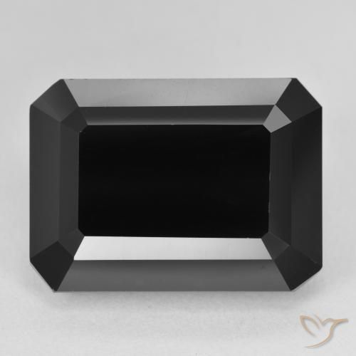 25.94ct Natural Schorl Turmalina, Corte Esmeralda, Opaco