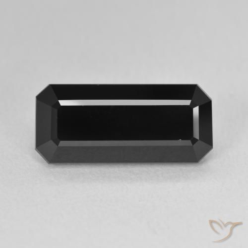 4.79ct Natural Schorl Turmalina, Corte Esmeralda, Opaco
