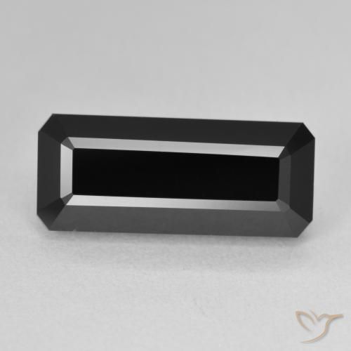 8.17ct Natural Schorl Turmalina, Corte Esmeralda, Opaco