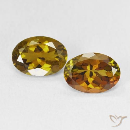 2.08ctw Natural ouro médio Turmalina, oval, VS