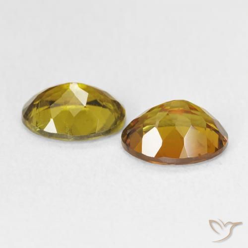 Pedras preciosas de Turmalina ouro médio natural de 2.08 ct, oval, VS
