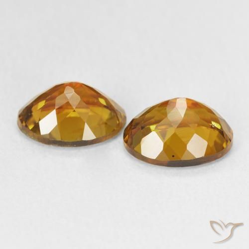 Pedras preciosas de Turmalina ouro médio natural de 2.77 ct, oval, VS