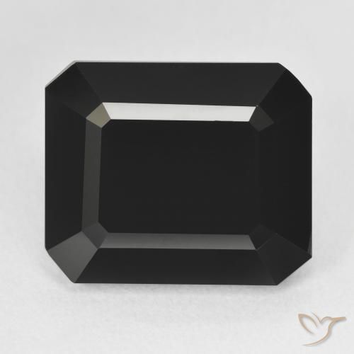 13.41ct Natural Schorl Turmalina, Corte Esmeralda, Opaco