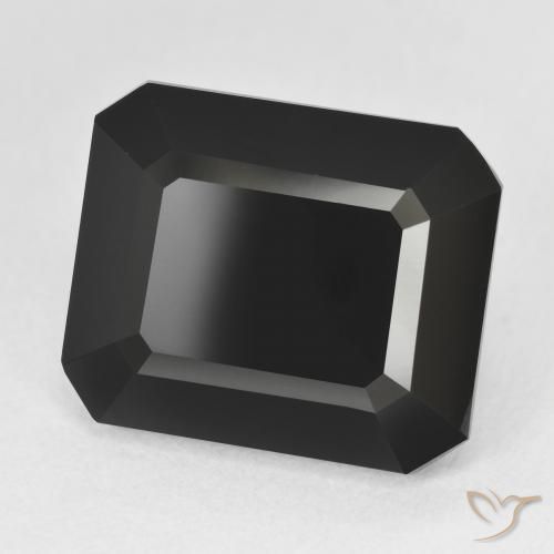 Turmalina Schorl Natural 13.41ct, Corte Octógono / Esmeralda, Opaco