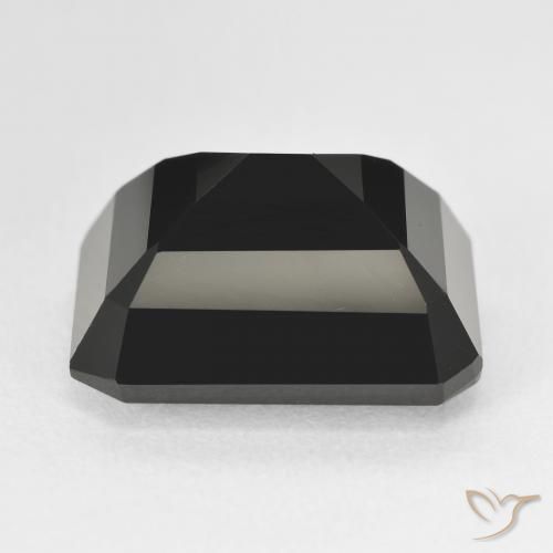 Turmalina Schorl Natural 13.41ct, Corte Octógono / Esmeralda, Opaco