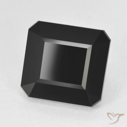 Turmalina Schorl Natural 8.84ct, Corte Octógono / Esmeralda, Opaco