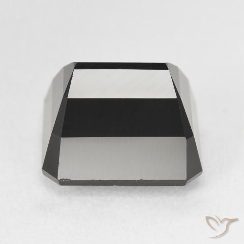 Turmalina Schorl Natural 8.84ct, Corte Octógono / Esmeralda, Opaco