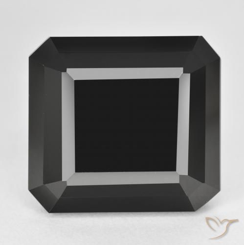 38.66ct Natural Schorl Turmalina, Corte Esmeralda, Opaco