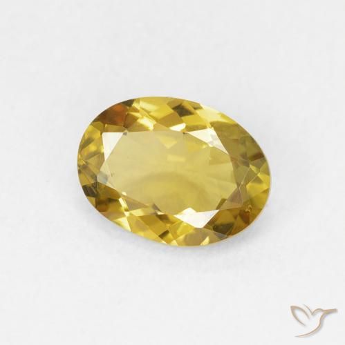 Turmalina Dourado Natural 1.24ct, oval, VVS-VS